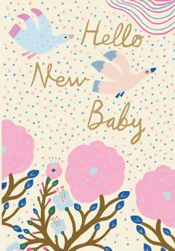 New Baby Birds Card