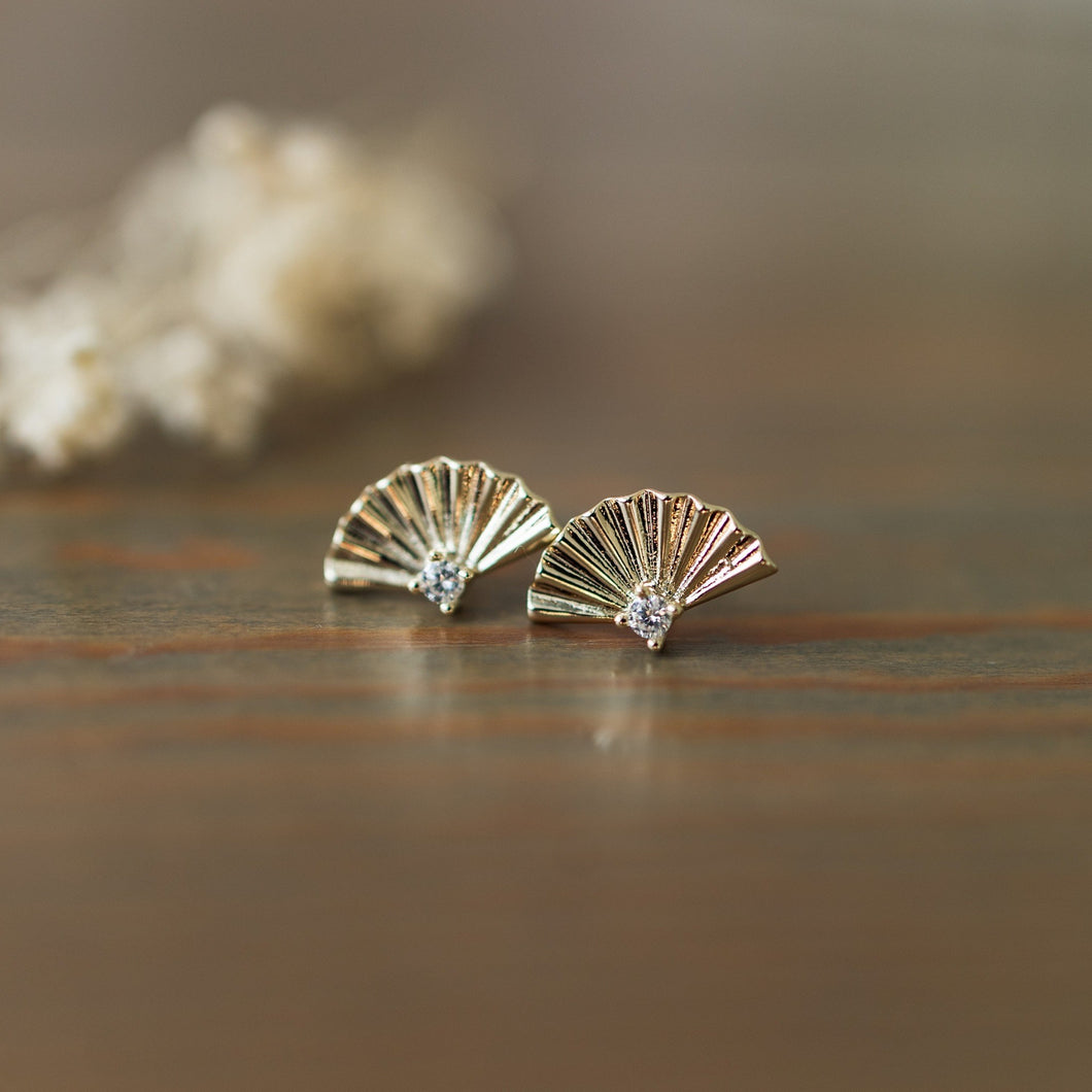 Flourish Studs - Gold Plated (Glee)