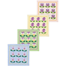 Load image into Gallery viewer, Pansy Set /4 Cocktail Napkins
