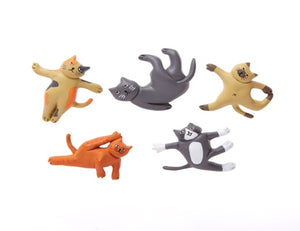 Cat Yoga Magnets Set/5