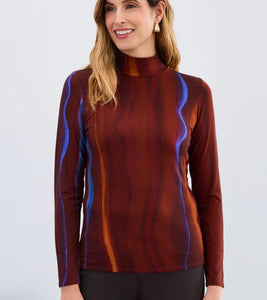Fadeout Mock Neck - Brown Mix (FDJ)