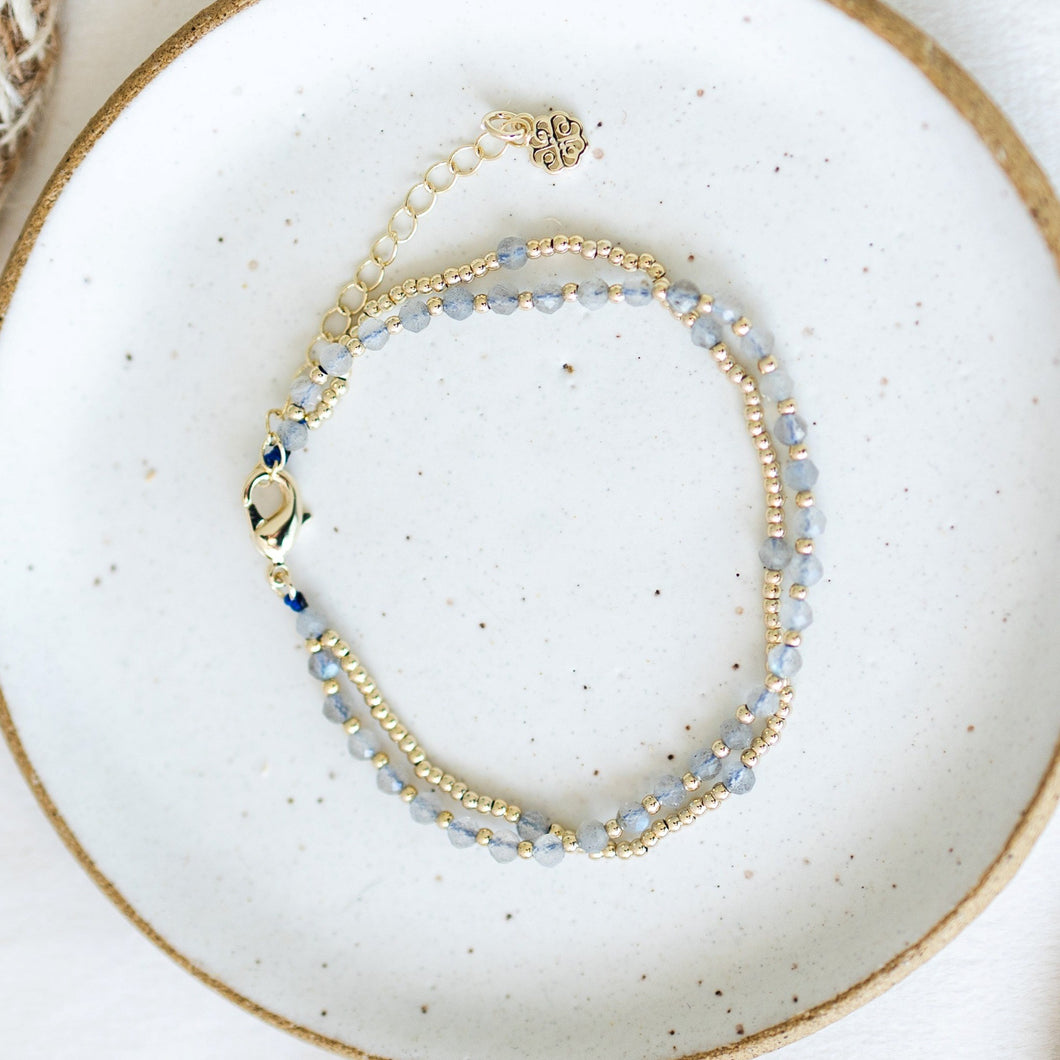 Brilliant Always Bracelet - Gold with Labradorite