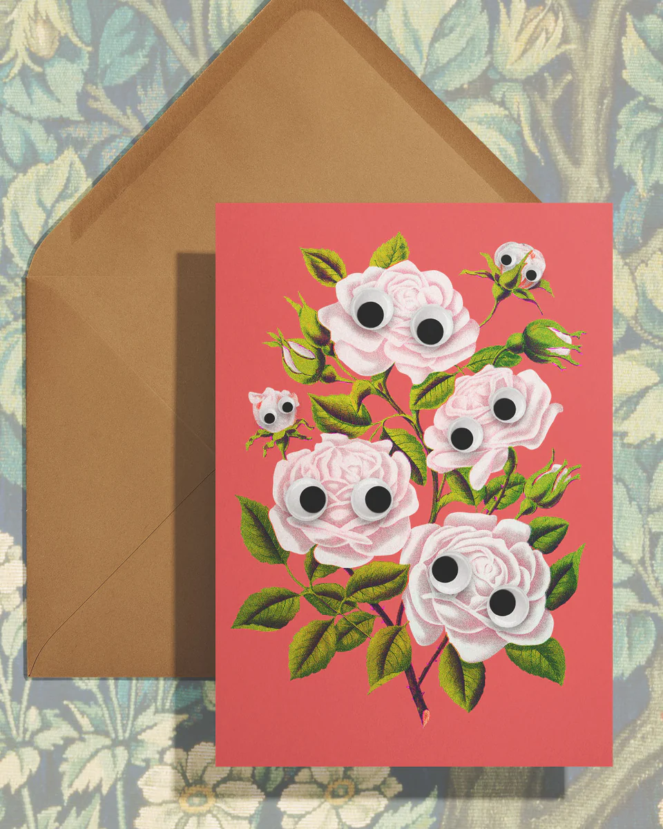 Stay Home Club Card - Googly Climbing Rose