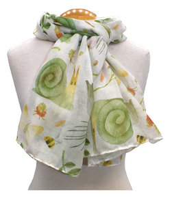 Snail Scarf - White