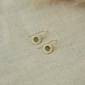 Lila Earrings - Gold Plated with Labradorite