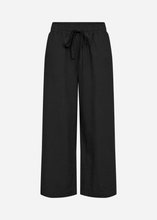 Load image into Gallery viewer, Linen Mix Wide Leg Pant - Black (Soya Concept)
