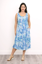 Load image into Gallery viewer, Evangelina Dress - Denim Clouds (Blue Sky)
