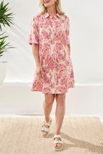 Load image into Gallery viewer, Printed Button Front Dress - Wisteria
