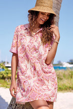 Load image into Gallery viewer, Printed Button Front Dress - Wisteria
