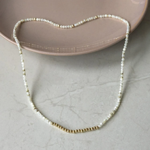 Load image into Gallery viewer, Circuit Loop Necklace/Bracelet - Mother of Pearl/Gold Plated (Glee)
