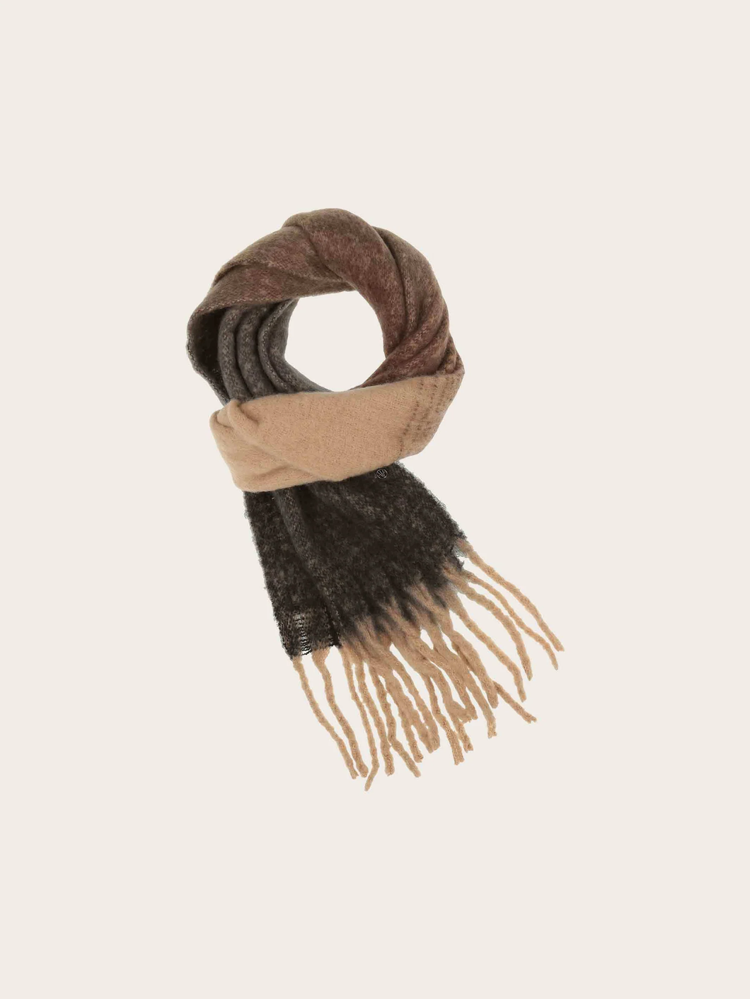 Ombre Plush Scarf - Mocha Mix