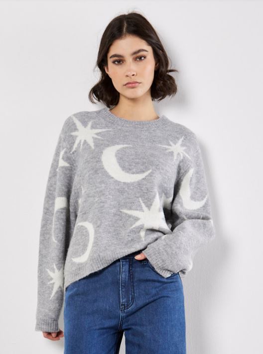 Constellation Sweater - Grey (Apricot)