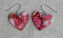 Marble Heart Earring  - Made in Toronto