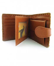 Load image into Gallery viewer, Multi Floral Small Embroidered Wallet - Black
