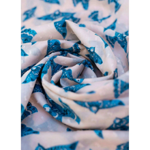 Load image into Gallery viewer, Watercolour Birds Cotton Infinity Scarf (Powder)
