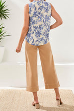 Load image into Gallery viewer, Frill Neck Blouse w/ Contrast Cord - Seahaven (Tribal)
