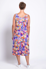 Load image into Gallery viewer, Evangelina Dress - Violet Fiesta (Blue Sky)

