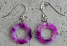 Fuchsia Mini Donut Earring - Toronto