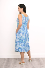 Load image into Gallery viewer, Evangelina Dress - Denim Clouds (Blue Sky)
