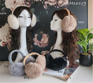 Fuzzy Ear Muffs - Black