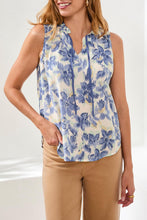 Load image into Gallery viewer, Frill Neck Blouse w/ Contrast Cord - Seahaven (Tribal)

