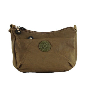 Mini Nylon Multi Zips Side Bag - Army
