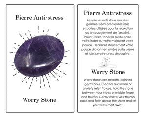 Amethyst Worry Stone