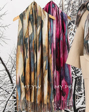 Load image into Gallery viewer, Abstract Bark Print Scarf - Pink Mix
