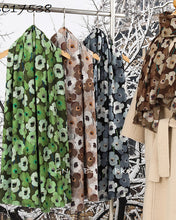 Load image into Gallery viewer, Posey Print Scarf - Black/Grey Mix
