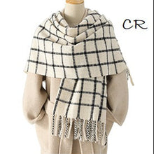 Load image into Gallery viewer, Check Fringe Scarf
