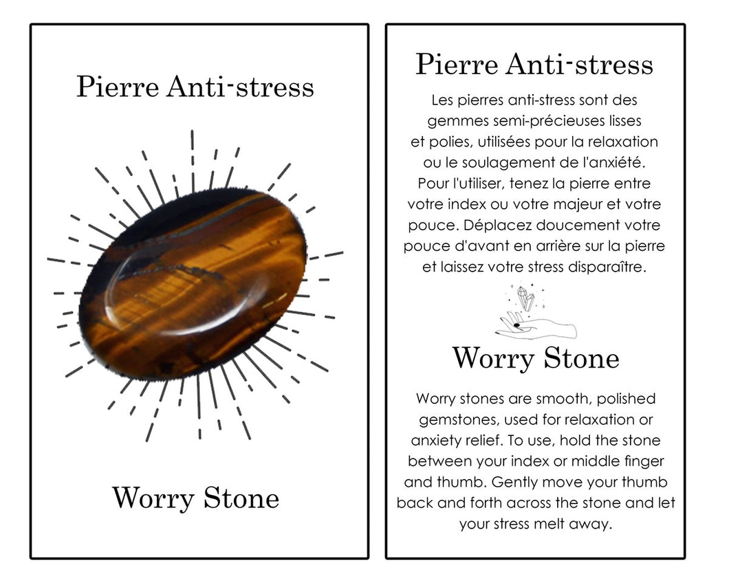 Tiger Eye Worry Stone