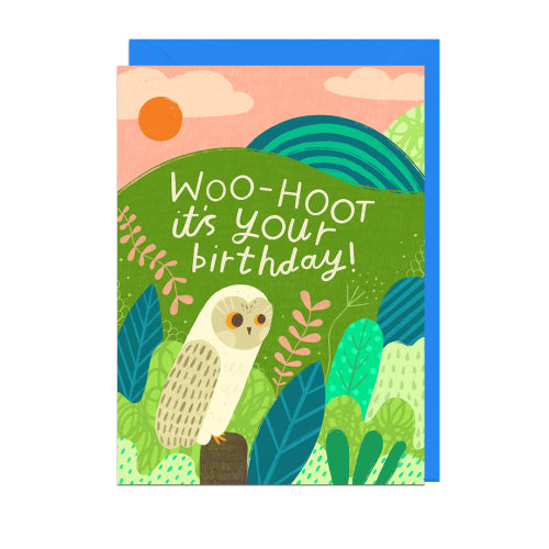Hoot Birthday Owl Card