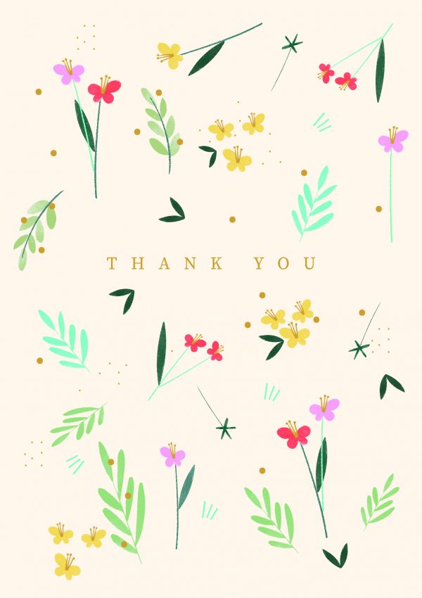 Thank You Gold Accent Card