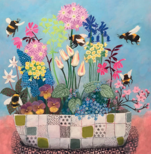 Bumblebees Welcome Spring Card