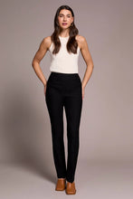 Load image into Gallery viewer, Petite Flatten It Pull On Pant - Black (Tribal)
