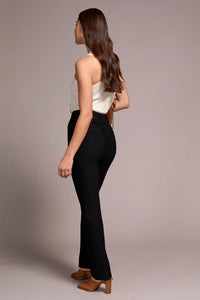 Petite Flatten It Pull On Pant - Black (Tribal)