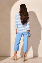 Load image into Gallery viewer, Stripe Cotton Boat Neck - Deep Sea (Tribal)
