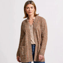 Load image into Gallery viewer, Patch Pocket Cardigan - Cappucino (Tribal)
