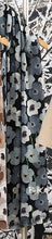 Load image into Gallery viewer, Posey Print Scarf - Black/Grey Mix
