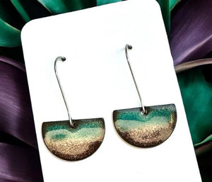 Twilight Horizon Half Moon Earrings - Made in Canada