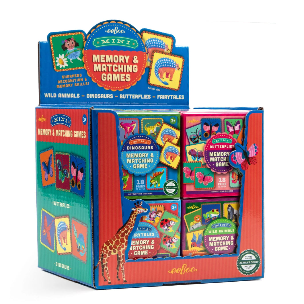 Mini Memory Matching Games 4 assorted
