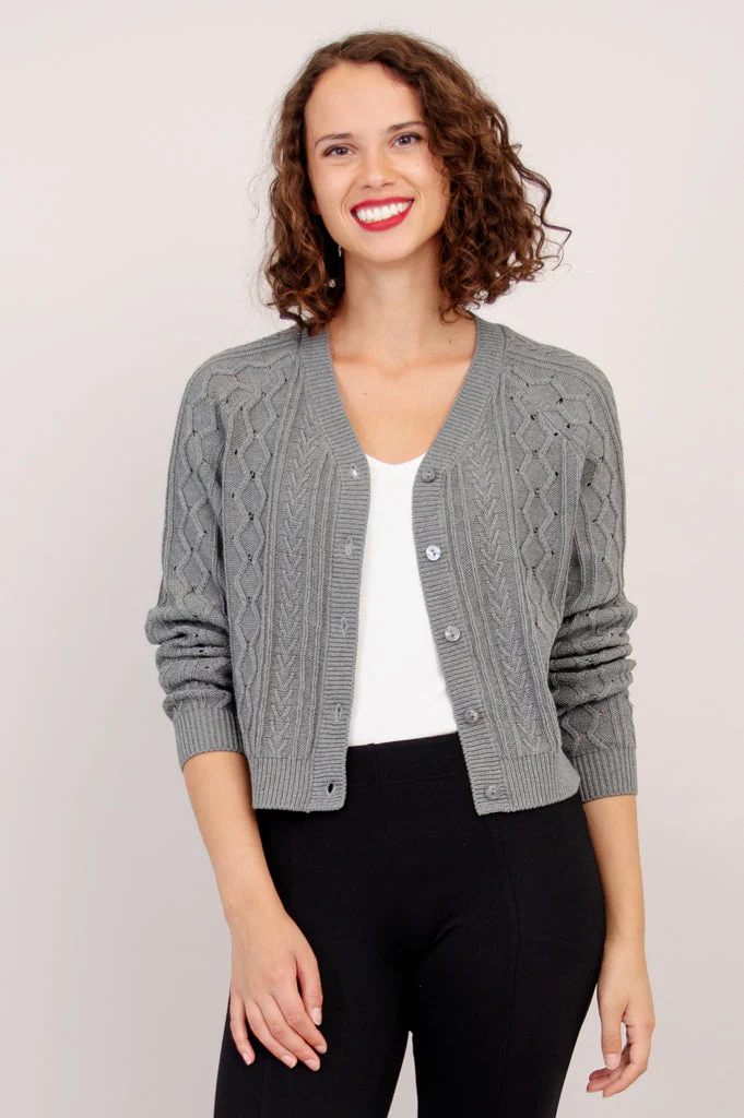 Bena Cardigan - Grey (Blue Sky)