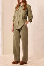 Load image into Gallery viewer, Denim Shirt - Olive (Tribal)
