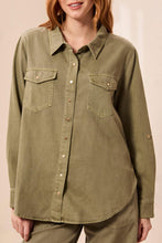 Load image into Gallery viewer, Denim Shirt - Olive (Tribal)

