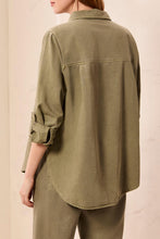 Load image into Gallery viewer, Denim Shirt - Olive (Tribal)

