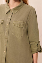Load image into Gallery viewer, Denim Shirt - Olive (Tribal)
