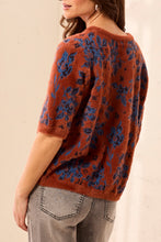 Load image into Gallery viewer, Fuzzy Flora Elbow Sweater -Maple  (Tribal)
