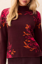 Load image into Gallery viewer, Vine Funnel Neck Sweater - Fudge (Tribal)

