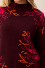 Load image into Gallery viewer, Vine Funnel Neck Sweater - Fudge (Tribal)
