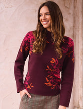 Load image into Gallery viewer, Vine Funnel Neck Sweater - Fudge (Tribal)
